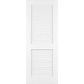 Primed Louvered Solid Manufactured Wood Door G8336