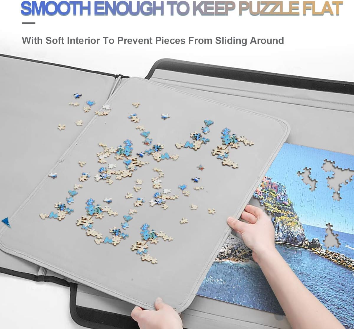 Jigsaw Puzzle Board for 1000 Pieces, Portable Storage Case D316