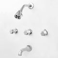 Three Valve Tub & Shower Set Polished Chrome T181