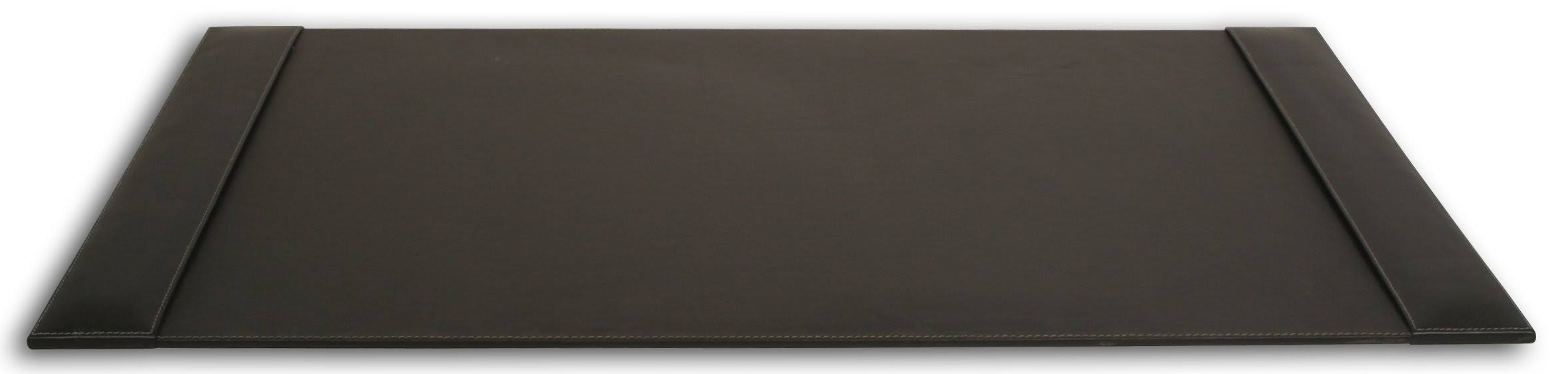 Rustic Black Leather Desk Pad V987420