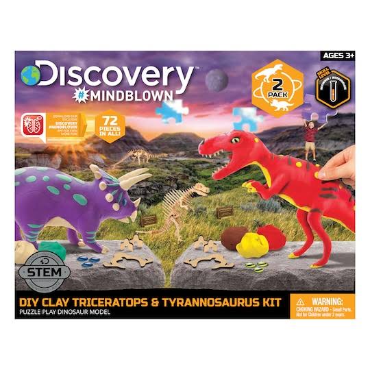 DIY Clay Triceratops & Tyrannosaurus Kit L1990