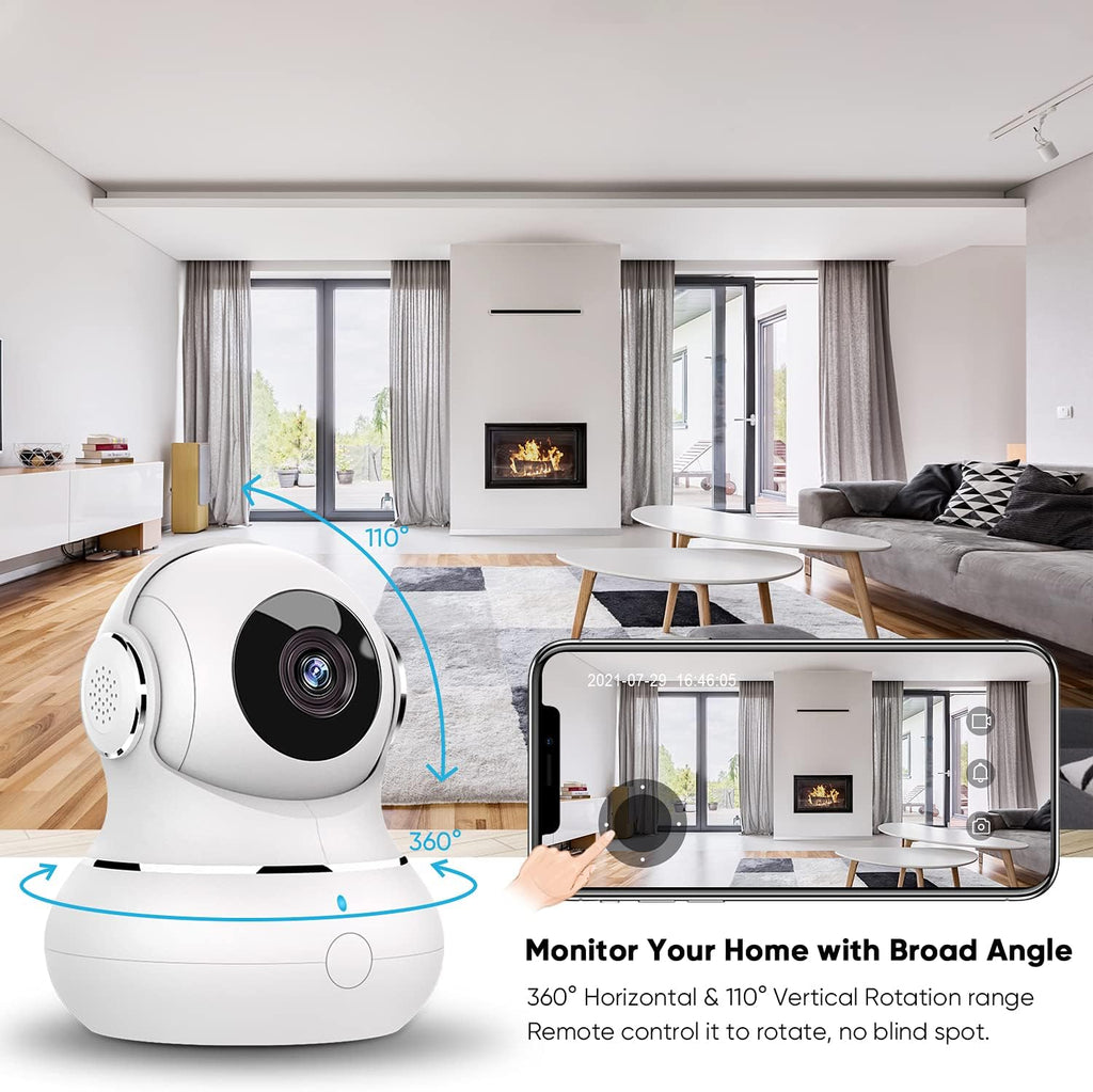 Indoor WiFi Security Camera with Auto Motion Tracking and Night Vision N8794