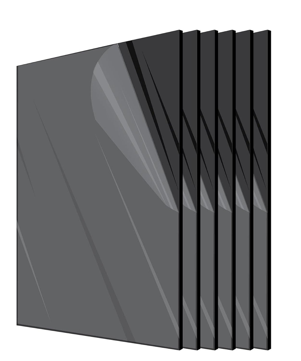 Black Acrylic Plexiglass Sheet 6 Pack P236280