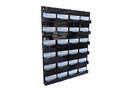 All Black 24 Pocket Wall Mount Business Card Holder K9550