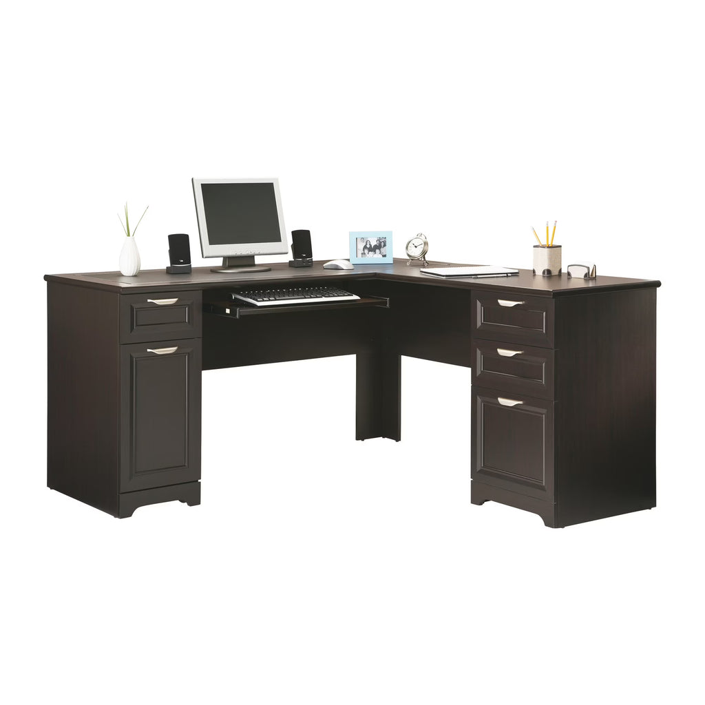 Espresso L-Shape Corner Desk Y40254