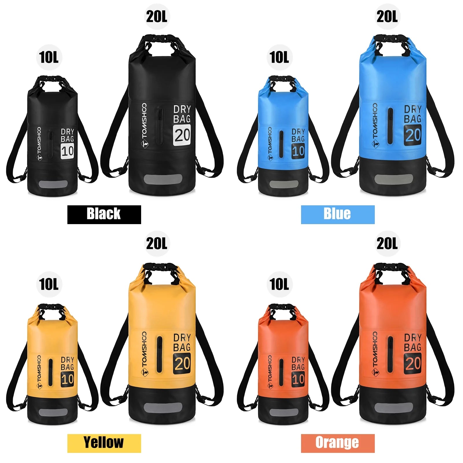 Waterproof Roll-Top Travel Backpack Q3993
