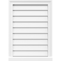 PVC Gable Vent with Brickmould E8118