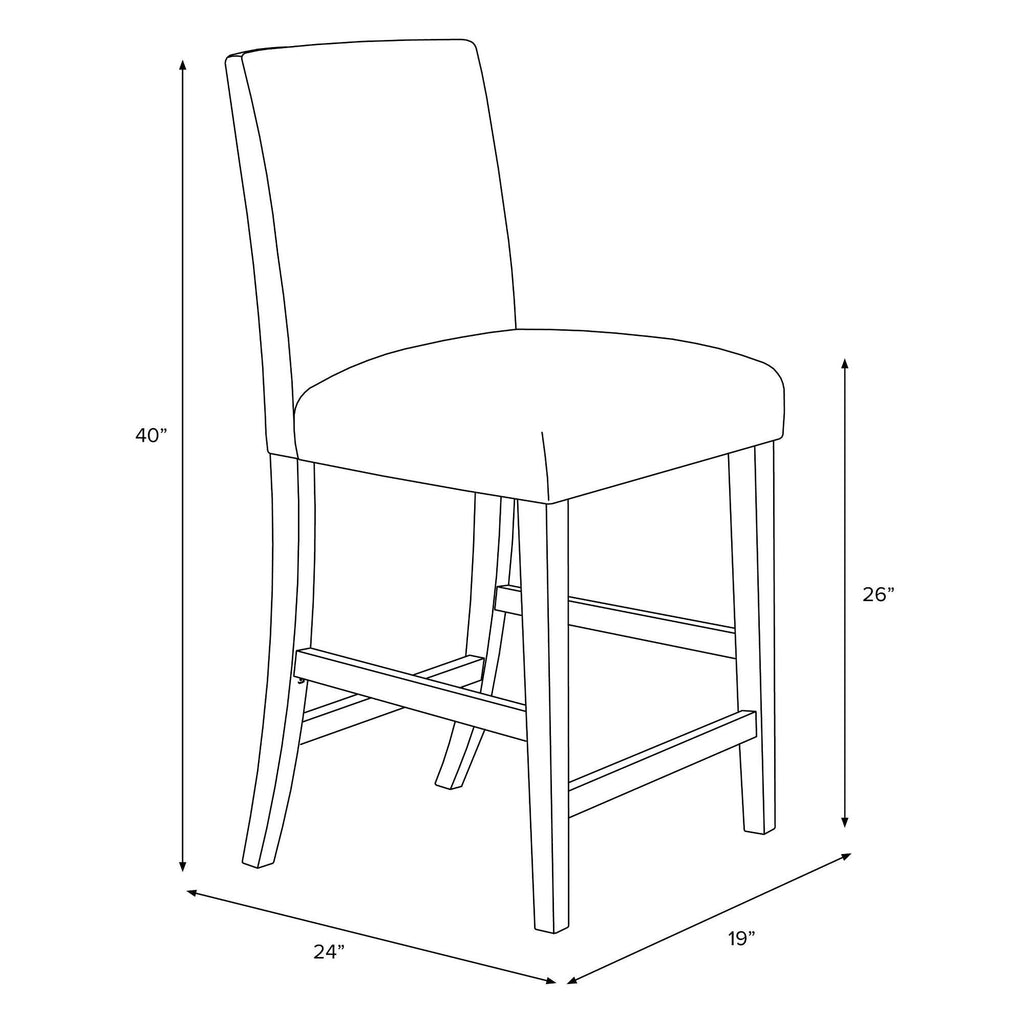 Counter Height Barstool Floral Sage Tonal C639