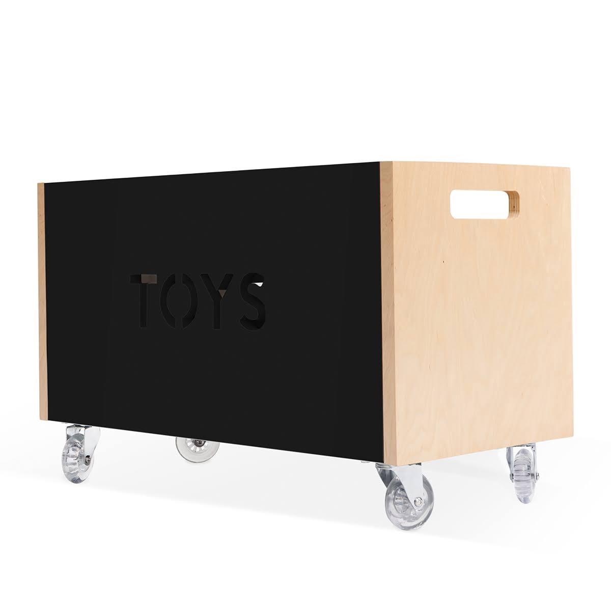 Toy Box Chest on Casters, Birch / White B91140