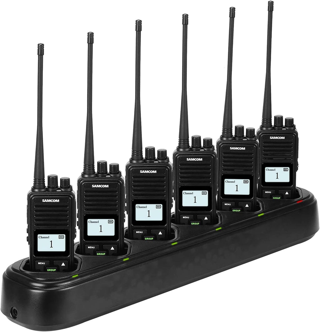 2 Pack 2 Way Radio 3000mAh Rechargeable UHF Walkie Talkie Q4039