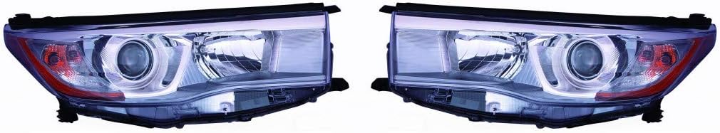 Headlight Assembly for Toyota Highlander Hybrid 2014 2015 2016 Passenger Side I949994
