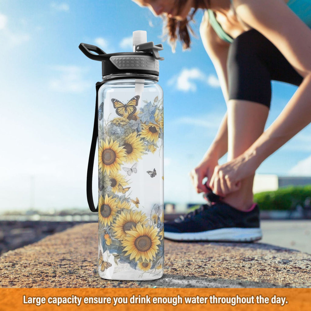 32oz Tritan Clear Water Bottle with Straw U181956
