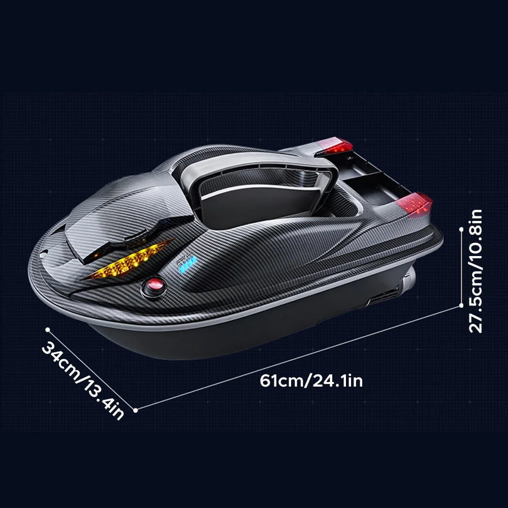 Large 3 Hopper Remote Control Bait Boat L948