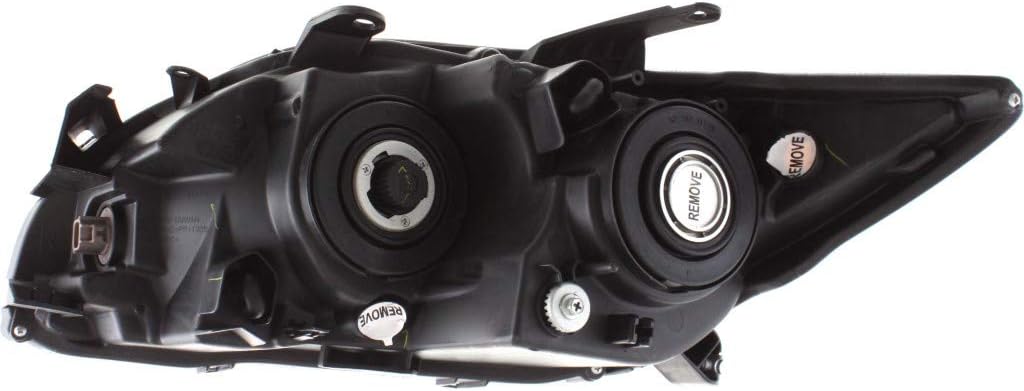 Passenger Side Head Light Assembly Black Housing D585582