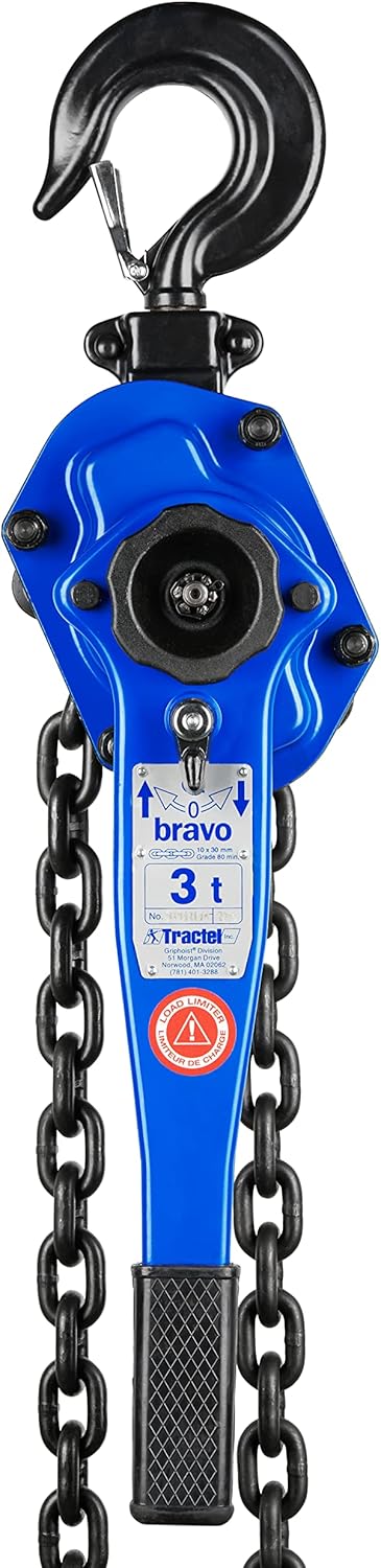 Lever Chain Hoist with 1/4 Ton Capacity and 5 ft Lift & Pull Length W463979