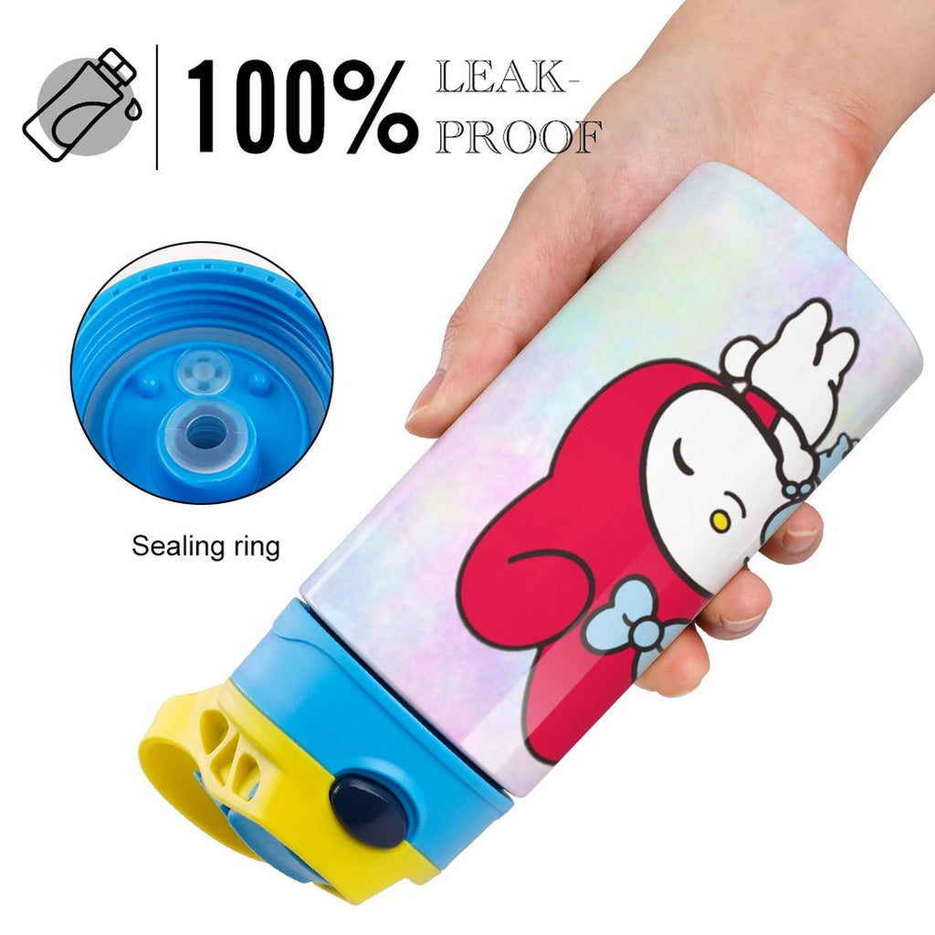 Stainless Steel Vacuum Insulated Water Bottle With Straw P58191
