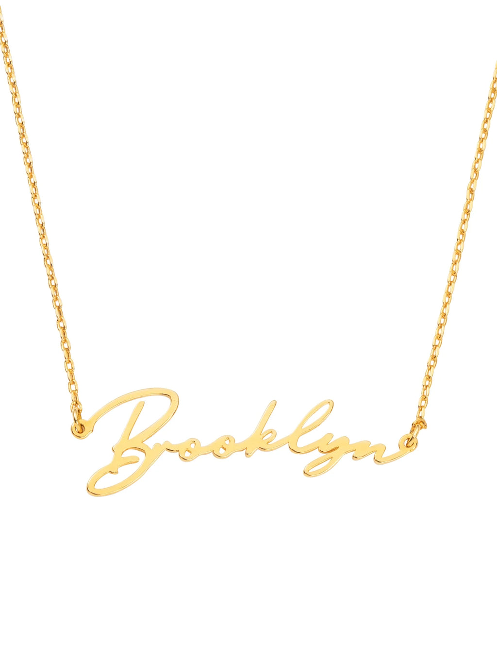Sterling Silver Handwritten Script Name Necklace P794383