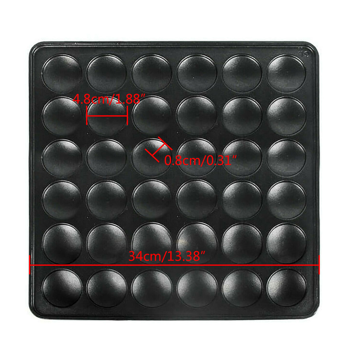 36 Holes Electric Mini Waffle Pancake Maker Stainless Steel 1000W P47987