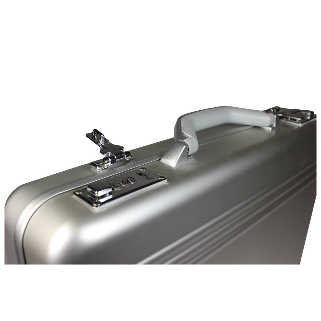 Aluminum Silver Laptop Attache Case L3346