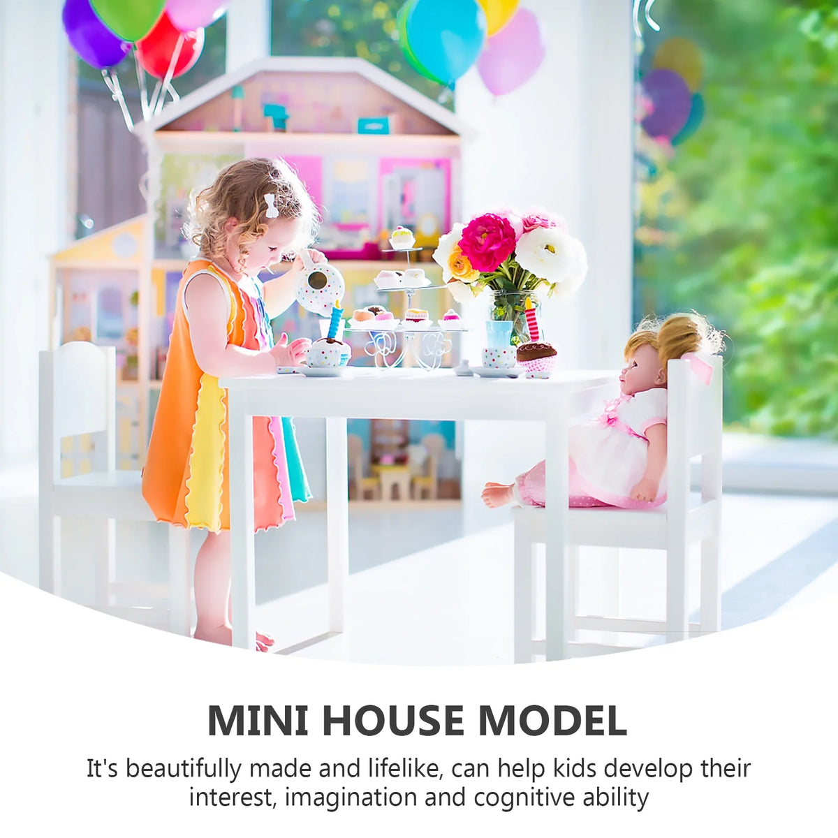 Miniature Wooden Dollhouse Trunk Q878862