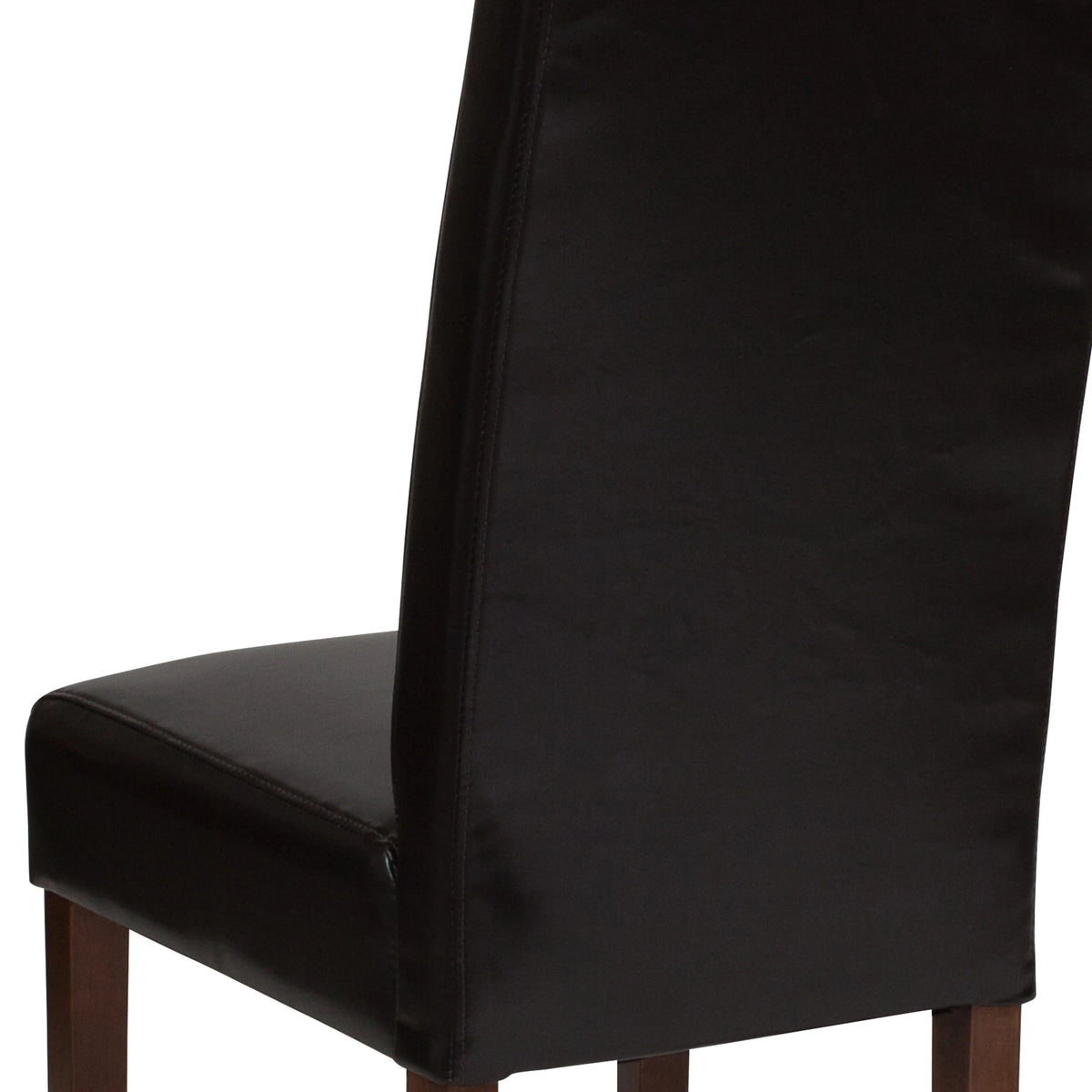 Brown Faux Leather Dining Chair W735115