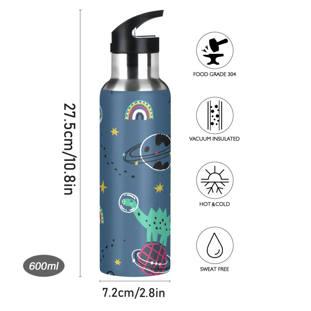 Stainless Steel Insulated Water Bottle with Straw Lid V191713