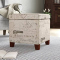 Square Tufted Storage Ottoman N9559