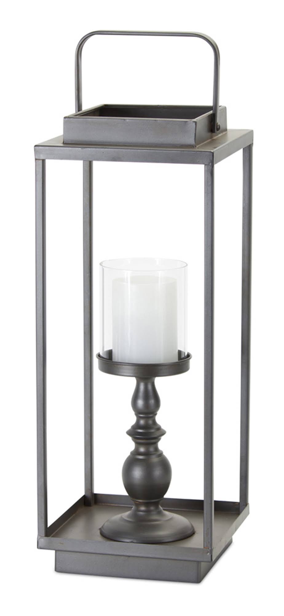 Iron Glass Candle Holder L2454