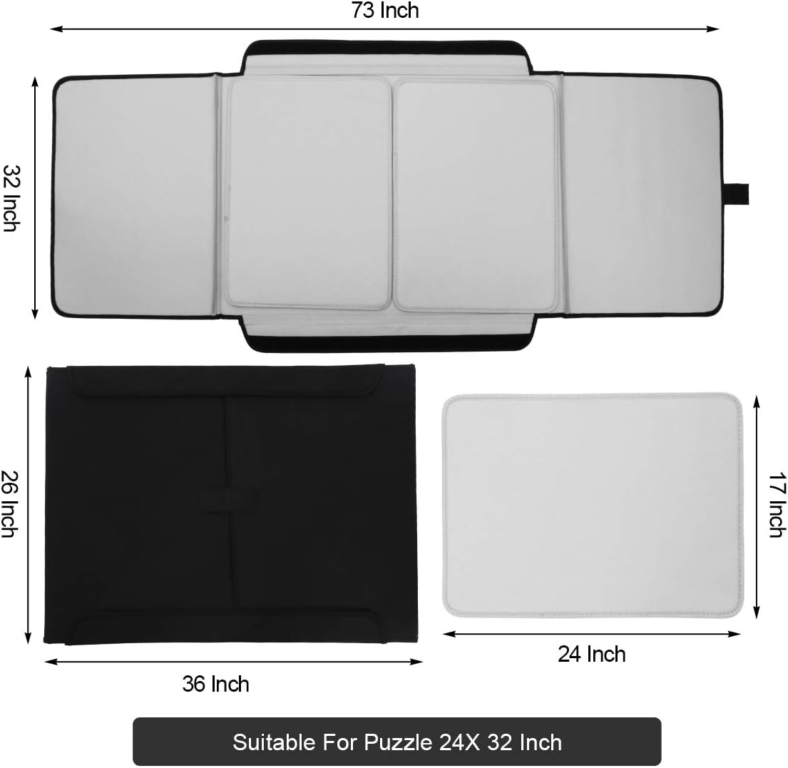 Jigsaw Puzzle Board for 1000 Pieces, Portable Storage Case D316