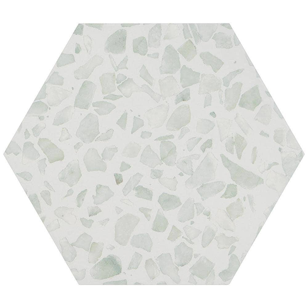 Green Terrazzo Matte Porcelain Floor and Wall Tile V17668
