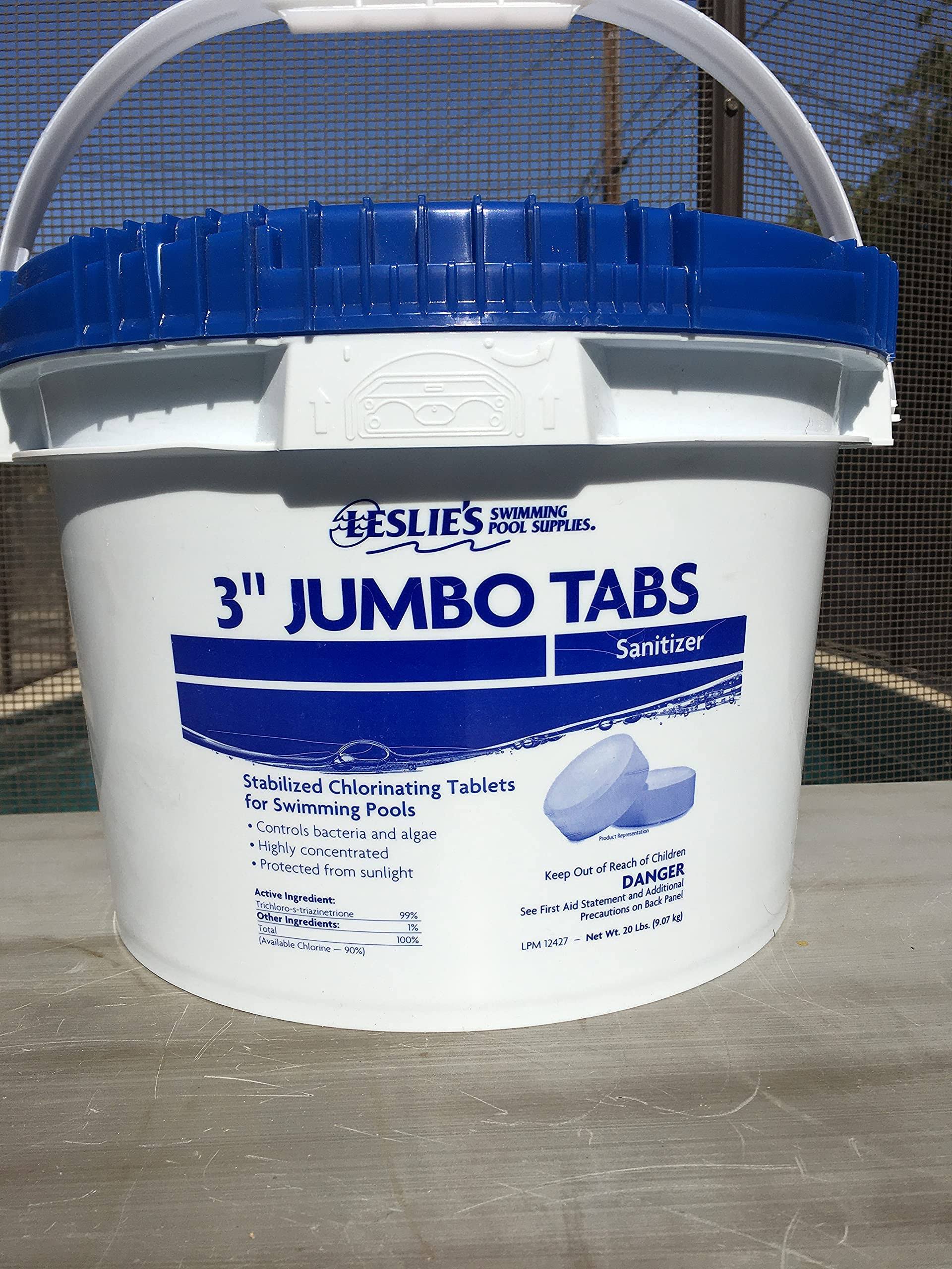 20 lb Jumbo Tabs Chlorine Bucket T7542