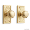 Solid Brass Passage Door Knob Set A284