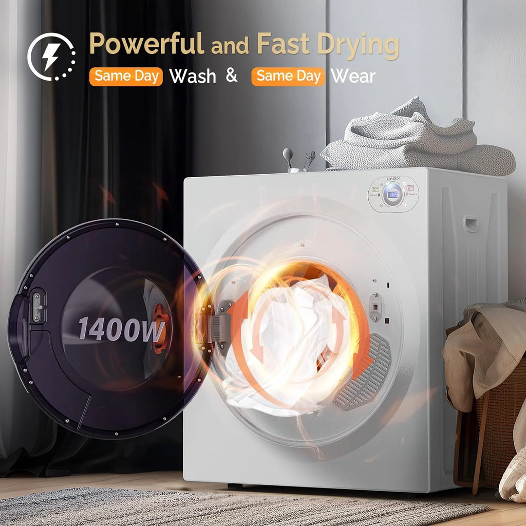 Compact Front Load Laundry Dryer with LCD Control Panel X99996
