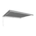 18 ft. Retractable Awning, Gray & White O40593
