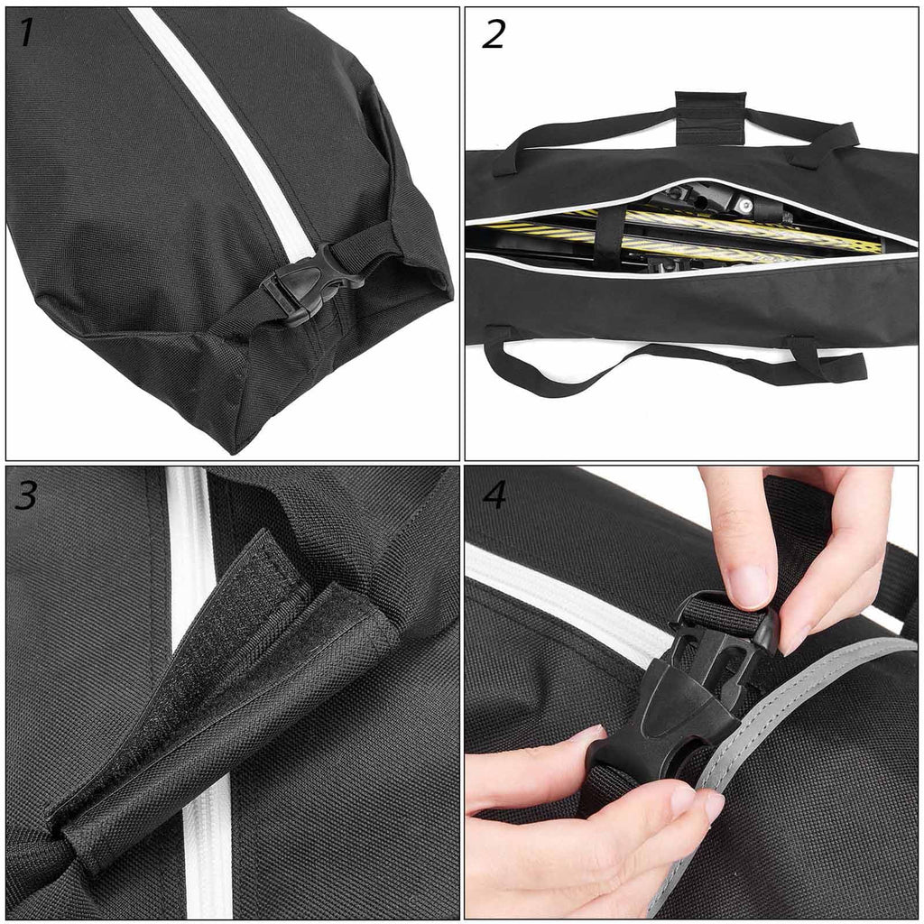 Padded Waterproof Ski Travel Bag with Boots Holder E412
