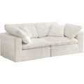 Cream Velvet Modular 2 Piece Loveseat O855722