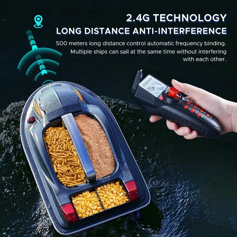 Large 3 Hopper Remote Control Bait Boat L948