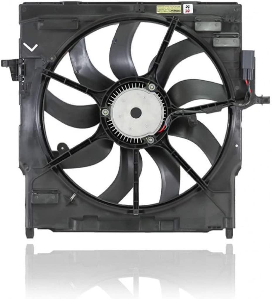 Engine Cooling Fan Assembly for BMW X5 X6 2014 2015 2016 2017 2018 3.0L F55796