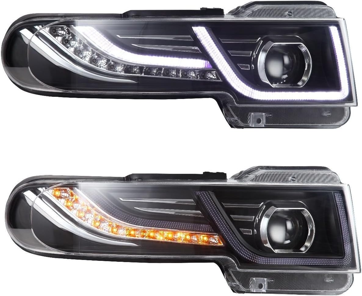 LED Halo Projector Headlights with Grille and Tail Light for Toyota FJ Cruiser Q1937