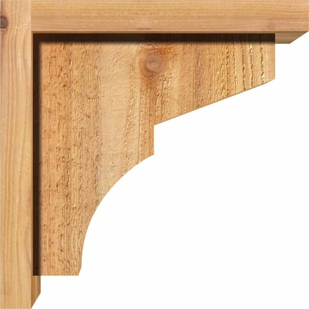 Monterey Rough Sawn Corbel with Backplate, Western Red Cedar K64255