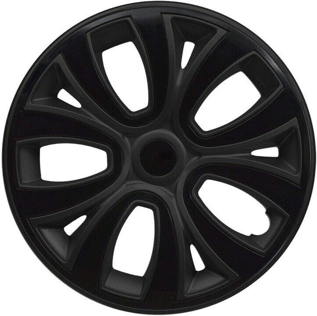 16 inch Matt Black Hubcaps 4 Pcs Set I73179
