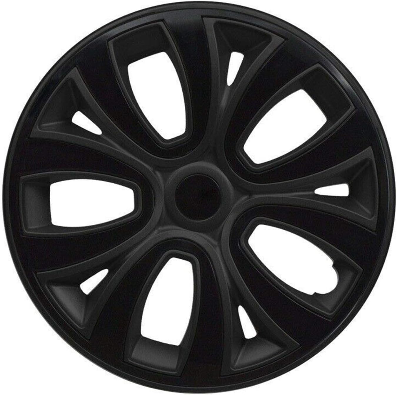 16 inch Matt Black Hubcaps 4 Pcs Set I73179