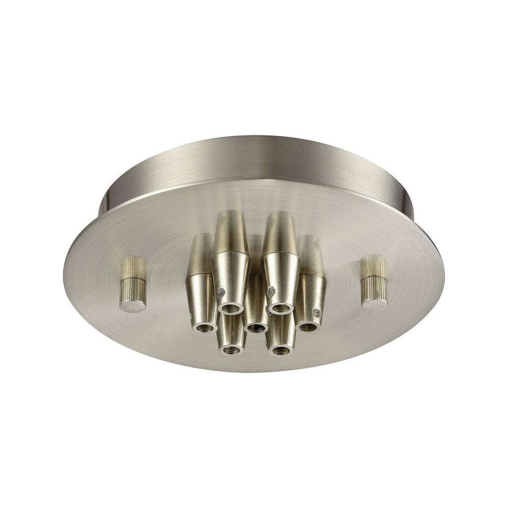 7 Light Small Round Canopy in Satin Nickel H870567