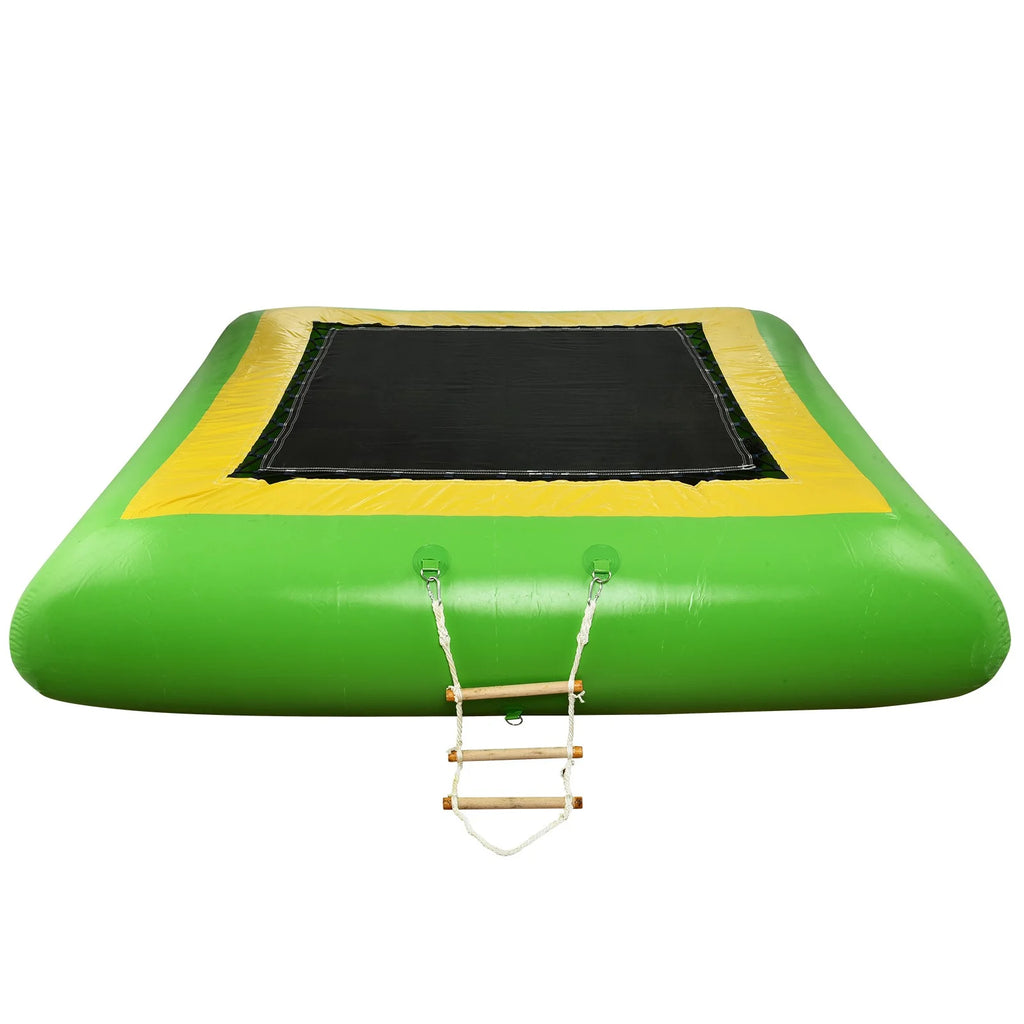 10Ft Inflatable Trampoline Bounce Swim Platform Q485