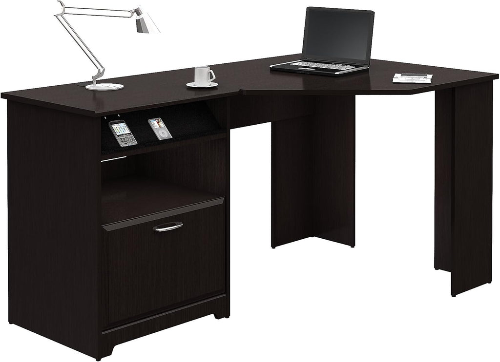 Espresso Oak Corner Desk D8298