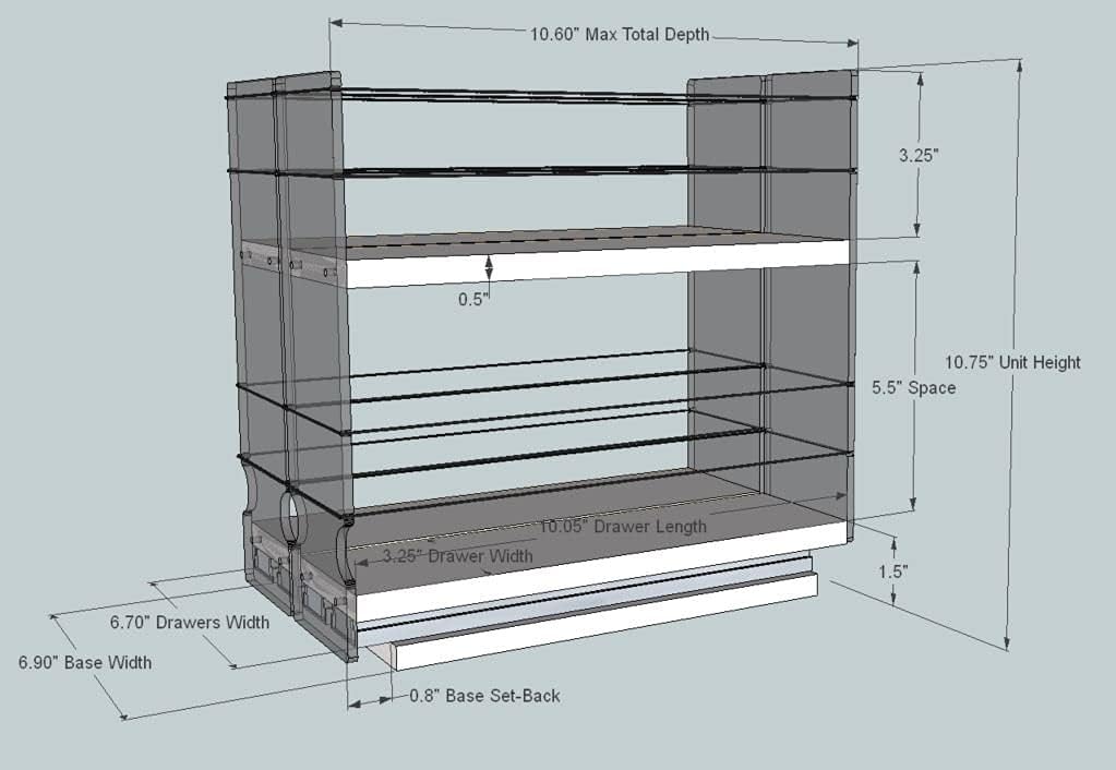 Two-Tiered Spice Organizer for Large Containers U545870
