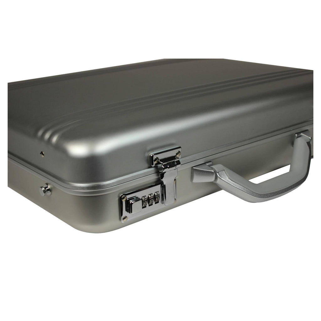 Aluminum Silver Laptop Attache Case L3346