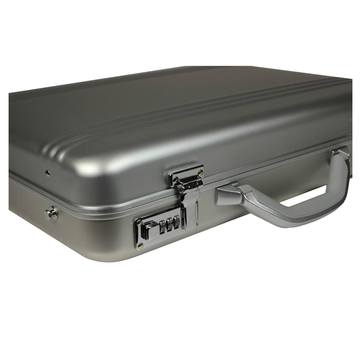 Aluminum Silver Laptop Attache Case L3346