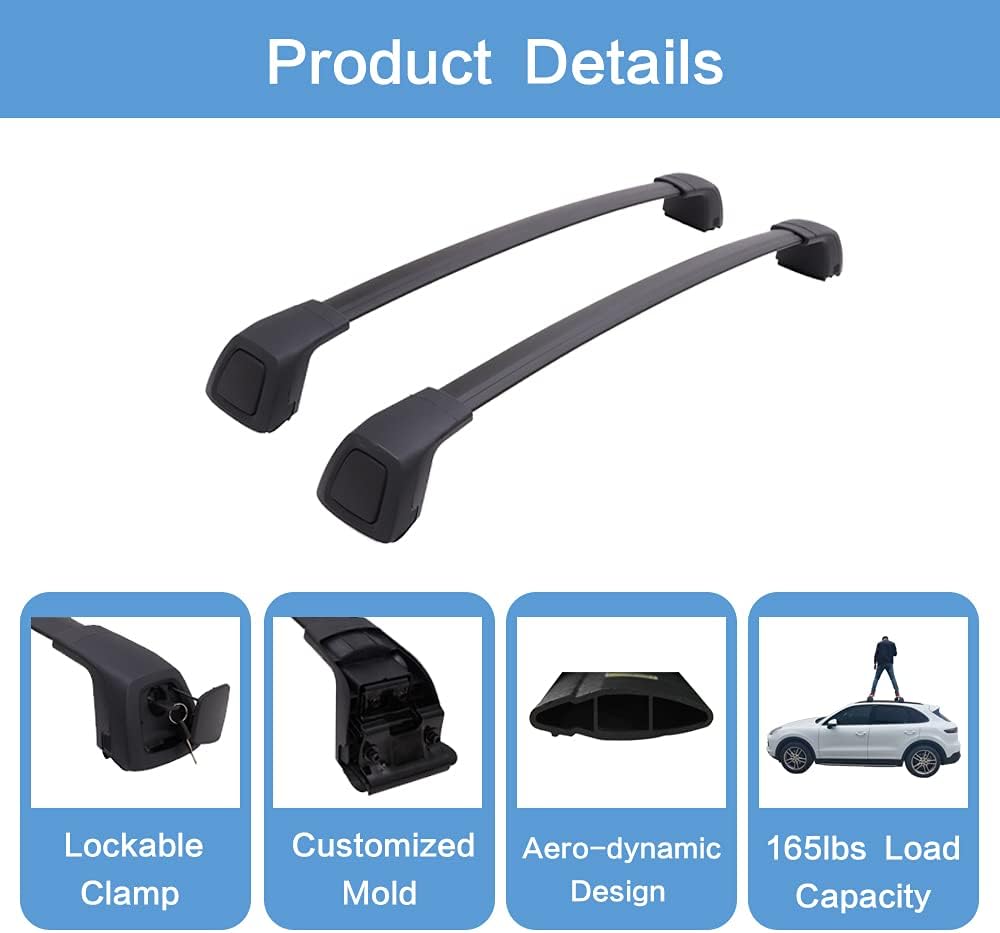 Lockable Aluminum Roof Rack Crossbars R201