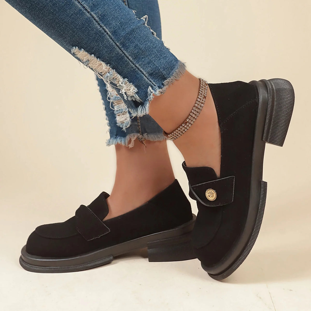 Black Casual Sandals F486158